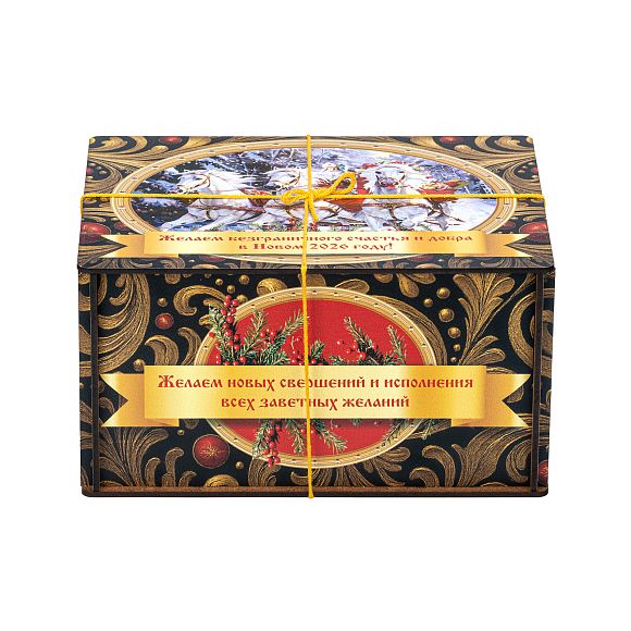 Сладкий новогодний подарок Посылка Черный Бархат