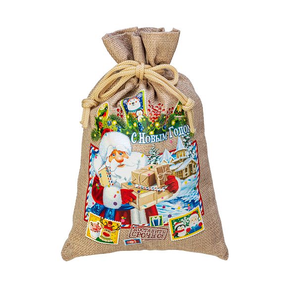 Сладкий новогодний подарок   Мешок Морозное утро