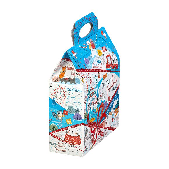 Сладкий новогодний подарок Сумочка Синее небо